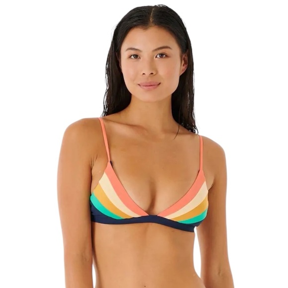 Rip Curl Day Break Multi Fixed Tri Bikini Top NWT Women’s Size Medium - Picture 2 of 8